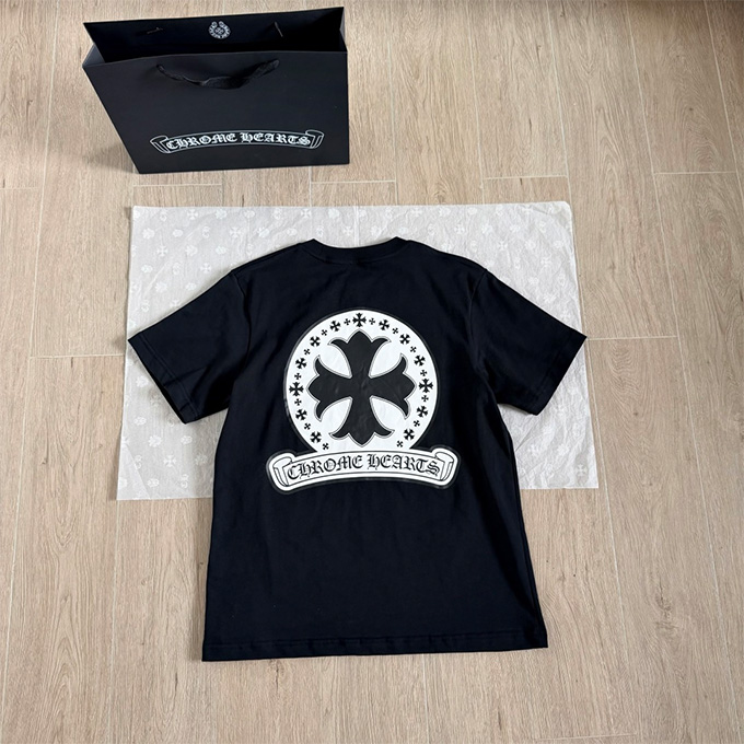 chrome hearts circular cross graphic short sleeve t-shirt